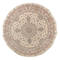Tapis persan - Tabriz - Royal ronde  - 303 x 303 cm - beige