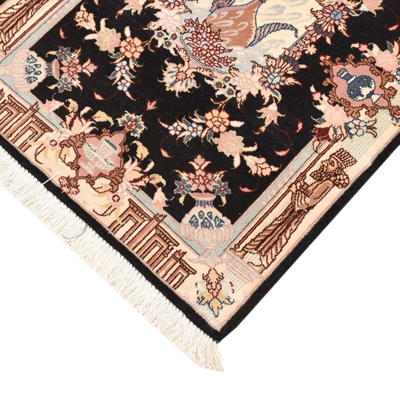 Perserteppich - Täbriz - Royal - 90 x 60 cm - dunkelblau