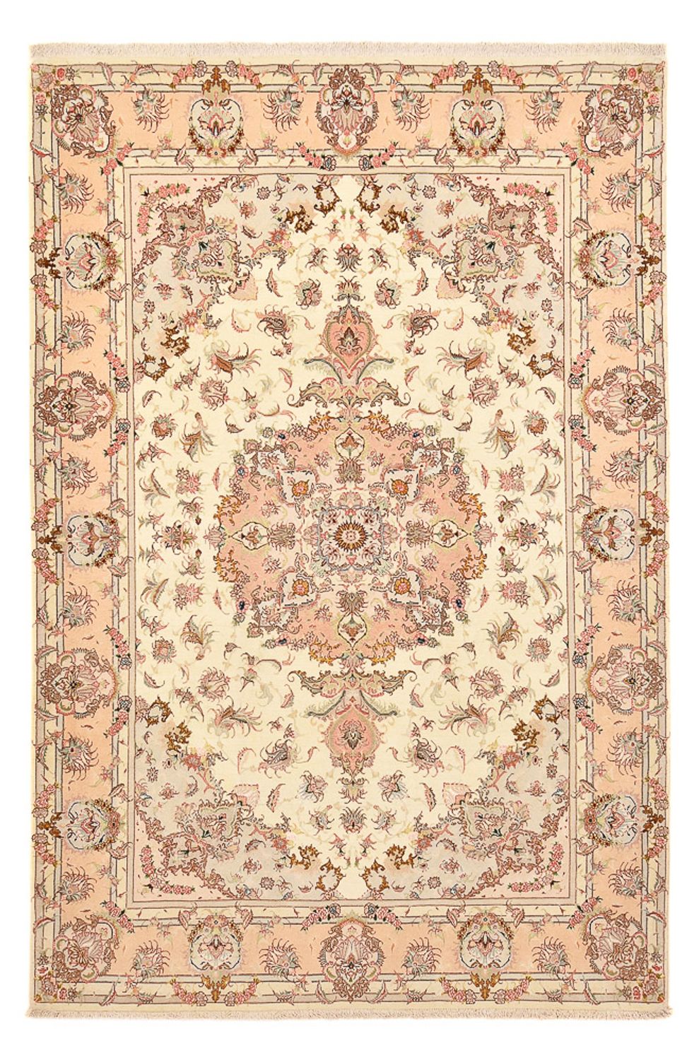 Perserteppich - Täbriz - Royal - 312 x 202 cm - dunkelbeige
