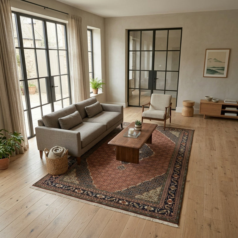 Ardabil Tappeto 195x289cm - Tappeto persiano - beige scuro