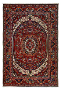 Tapis persan - Nomadic - 300 x 204 cm - rouge foncé