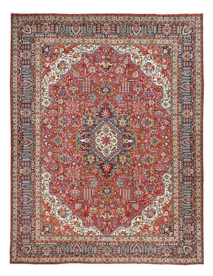 Perserteppich - Täbriz - Royal - 394 x 300 cm - rot