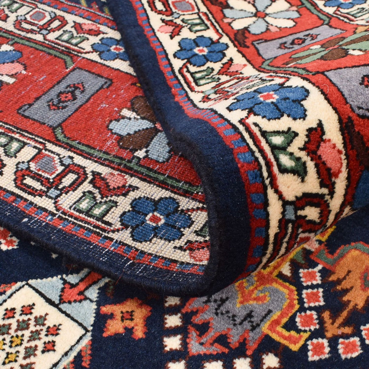 Perserteppich - Nomadic - 206 x 140 cm - mehrfarbig