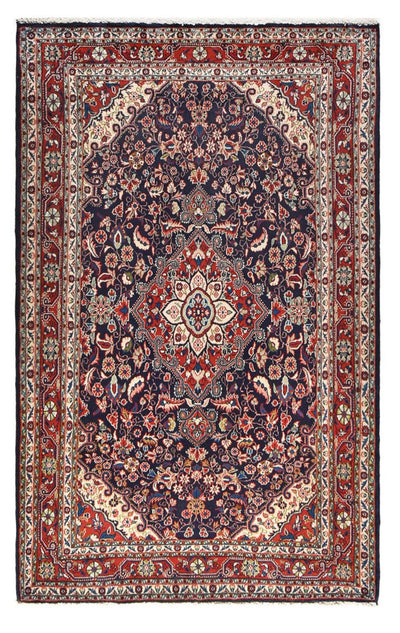 Hamadan Teppich 132x211cm - Perserteppich - mehrfarbig