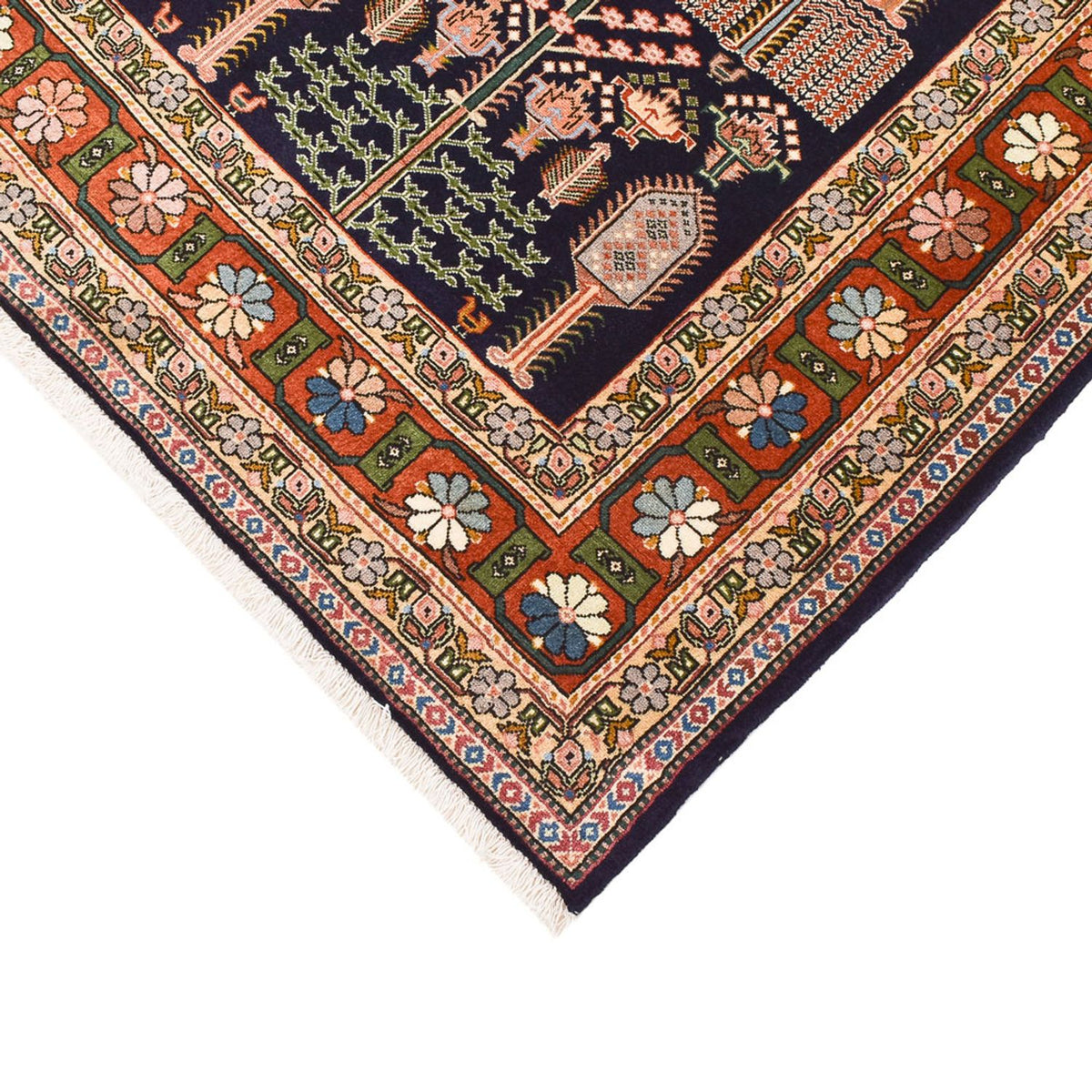 Ziegler Teppich - Bachtiari - 252 x 180 cm - dunkelblau