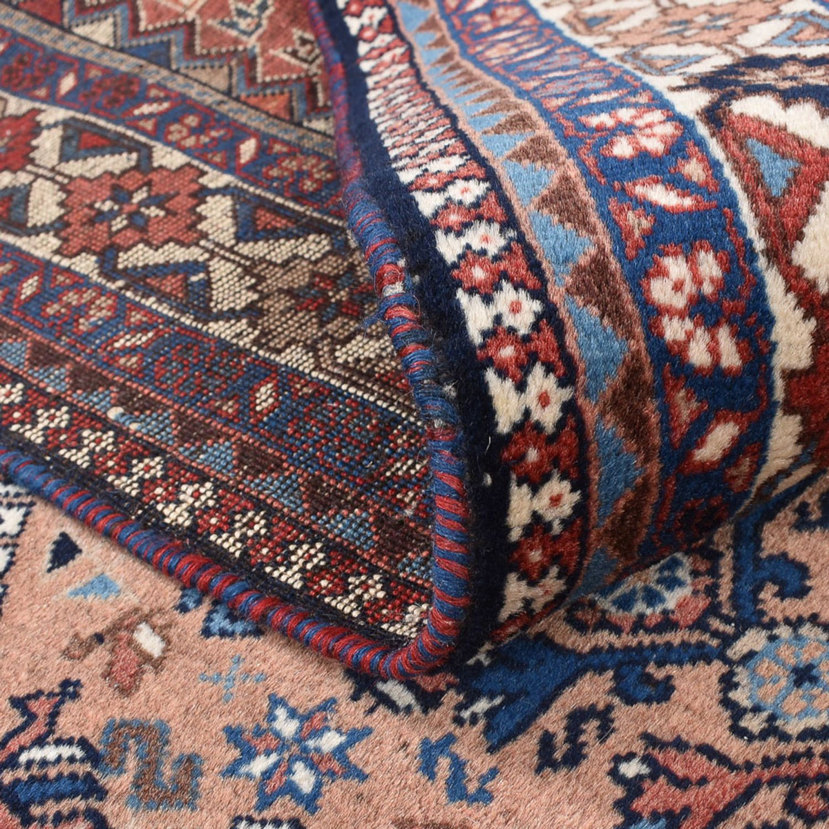 Perserteppich - Nomadic quadratisch  - 203 x 193 cm - hellrot