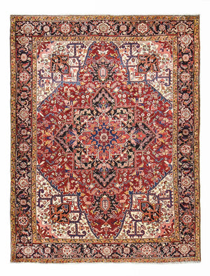 Perserteppich - Nomadic - 335 x 255 cm - bordeauxrot