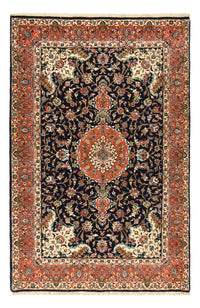 Tapis persan - Ghom - Royal - 205 x 137 cm - bleu foncé