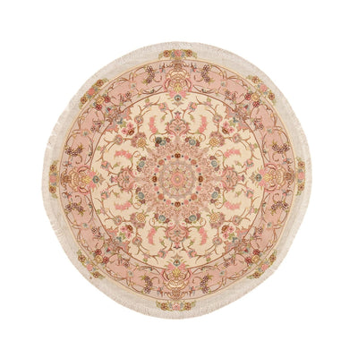 Tabriz - 50 Raj Tappeto 143x143cm - Tappeto persiano