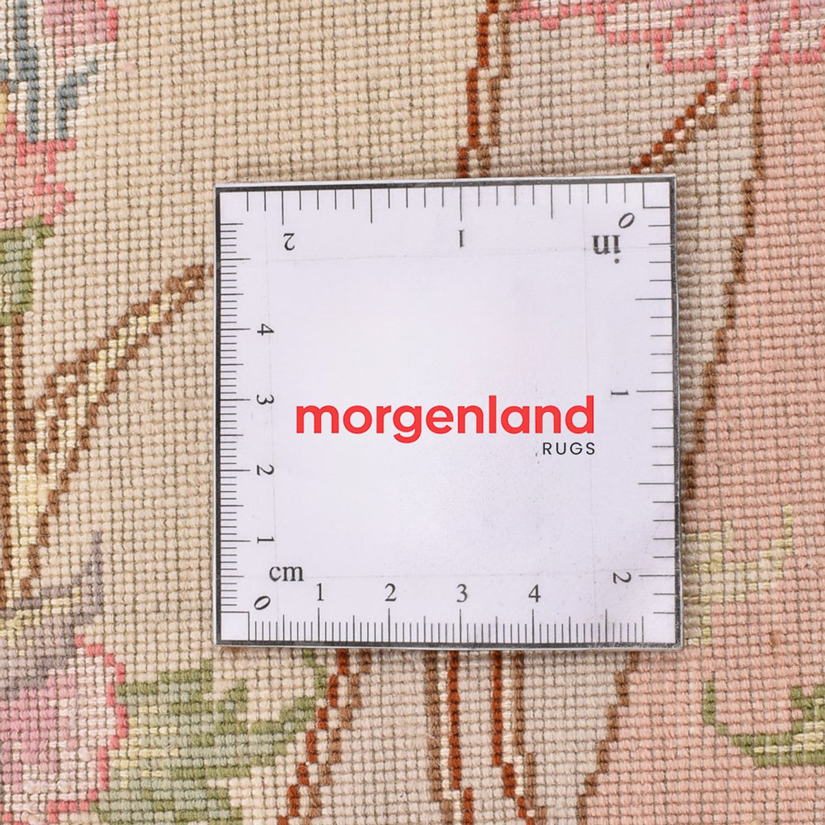 Perserteppich - Täbriz - Royal rund  - 143 x 143 cm - lachs