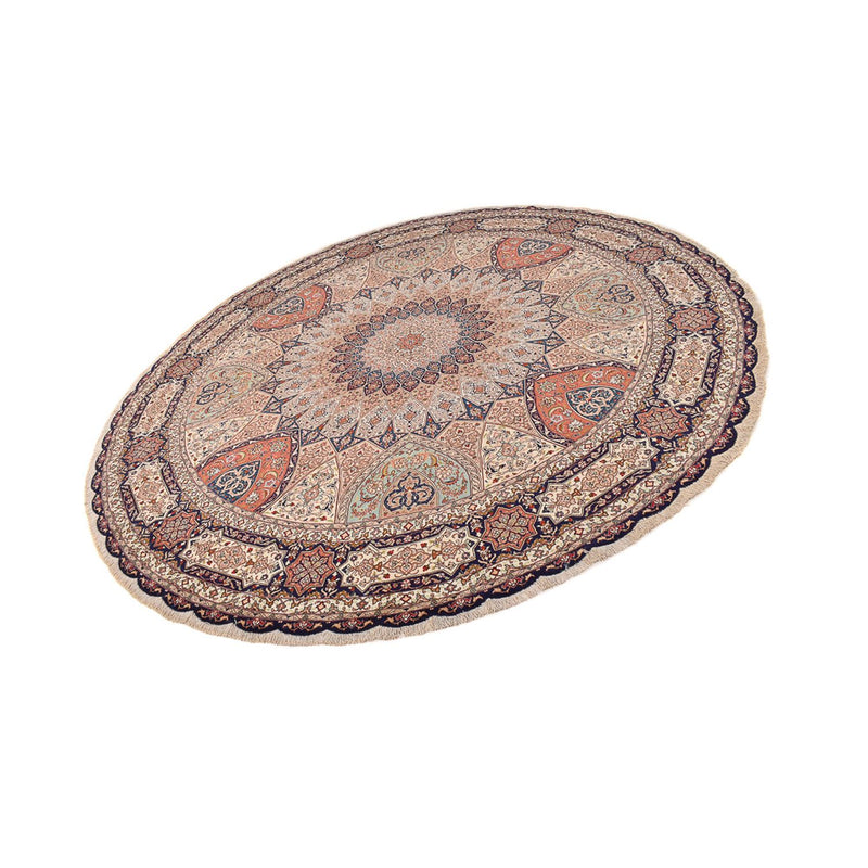 Perserteppich - Täbriz - Royal rund  - 312 x 312 cm - beige