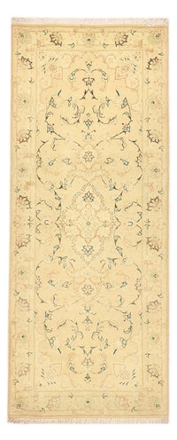 Tapis de couloir Tapis persan - Tabriz - Royal - 203 x 77 cm - beige clair