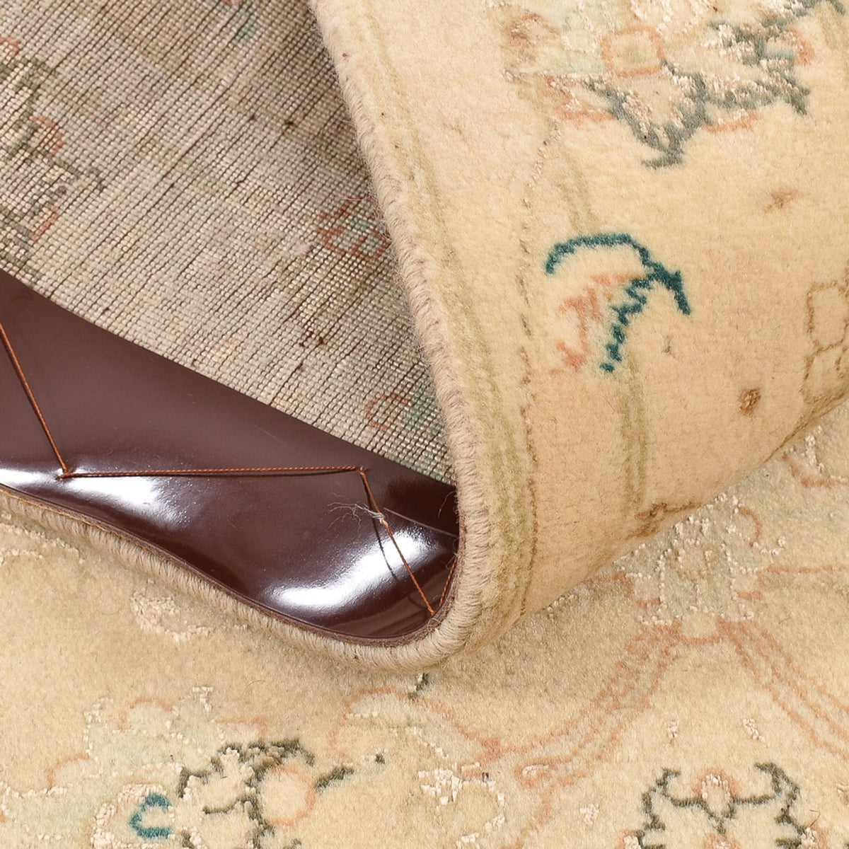 Läufer Perser - Täbriz - Royal - 203 x 77 cm - hellbeige