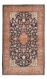 Tapis persan - Keshan - 234 x 143 cm - bleu foncé