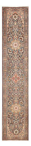 Rafsanjan Tapis 80x380cm - Tapis persan - Tapis de couloir / Beige foncé / 80 x 380 cm Tapis de couloir