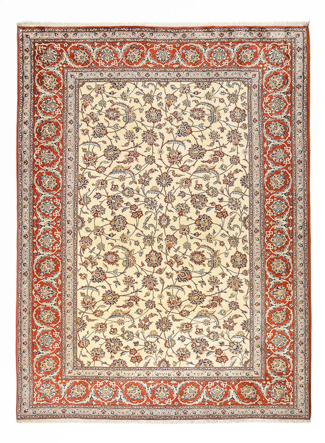 Perserteppich - Isfahan - Premium - 367 x 253 cm - hellbeige