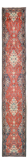 Tapis de Sarouk Tapis 77x430cm - Tapis persan - rouge - Tapis de couloir / Rouge / 77 x 430 cm Tapis de couloir