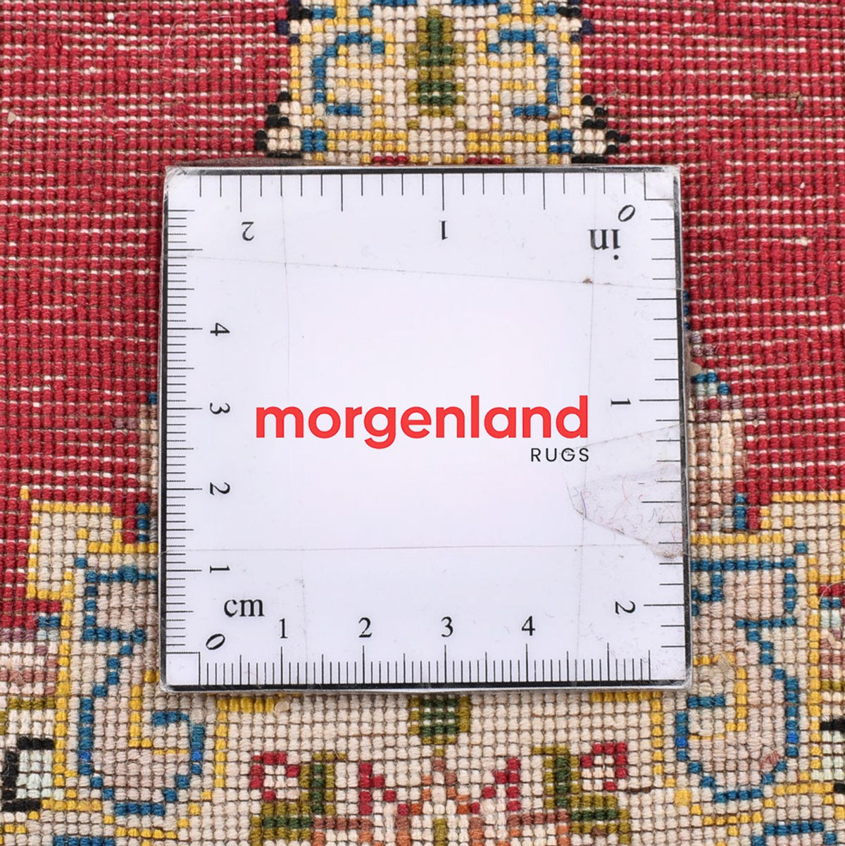 Gabbeh Teppich - Kaschkuli Perser - 40 x 40 cm - rot