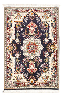 Tapis persan - Tabriz - Royal - 90 x 60 cm - bleu foncé