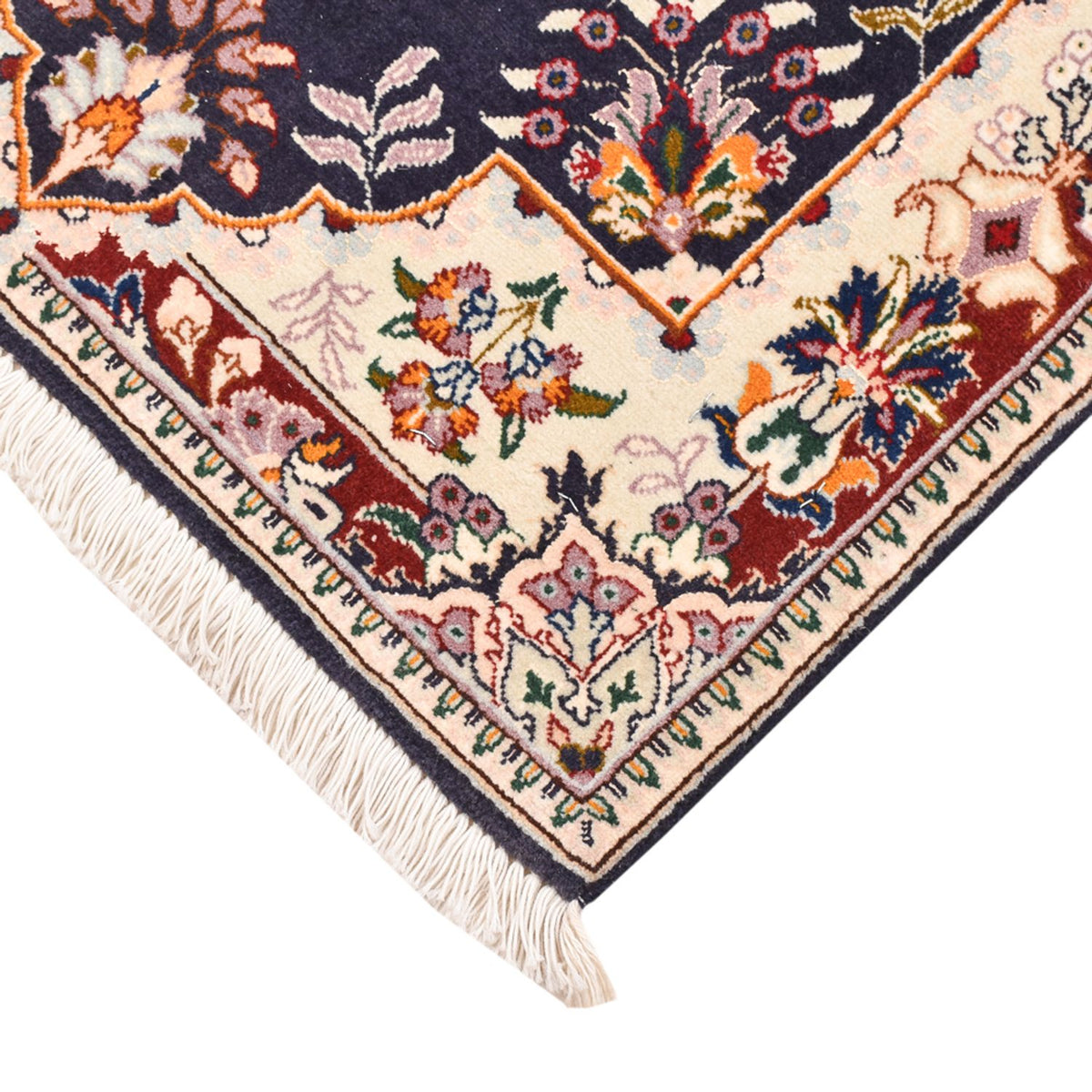 Perserteppich - Täbriz - Royal - 90 x 60 cm - dunkelblau