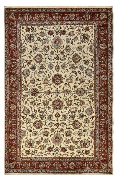 Sarough Teppich 200x307cm - Perserteppich - hellbeige