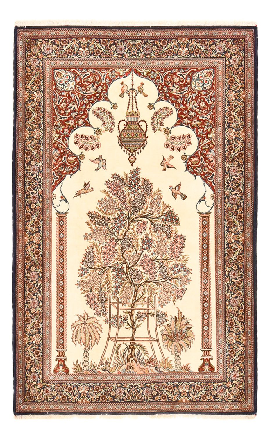 Perserteppich - Ghom - Royal - 204 x 132 cm - beige