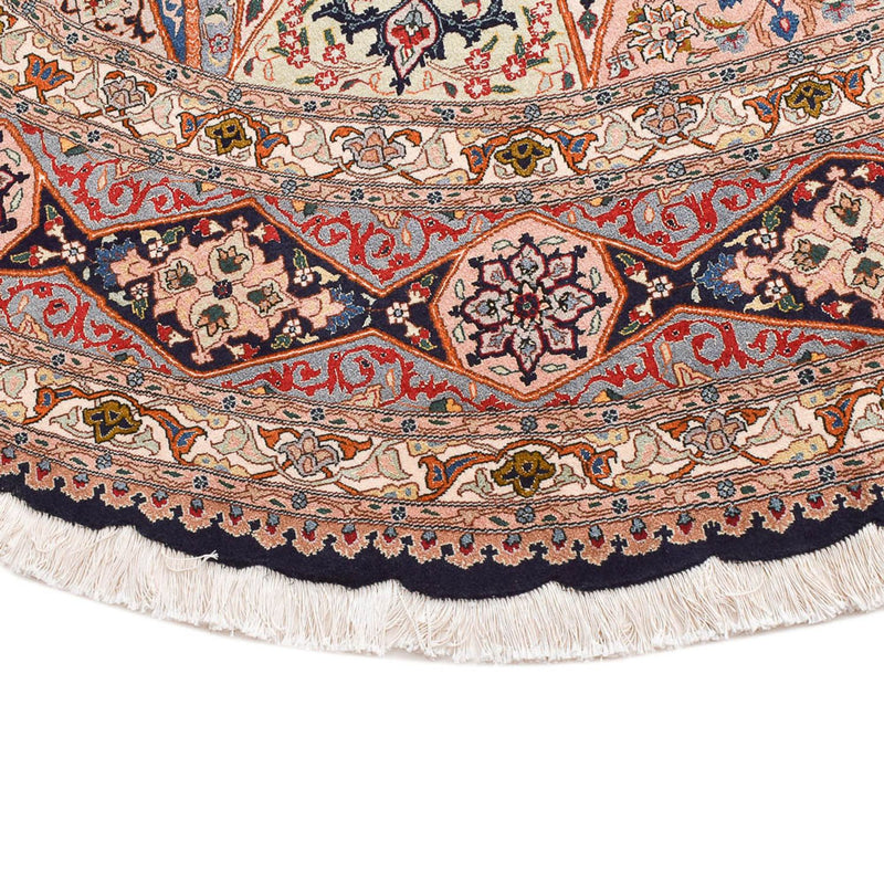 Perserteppich - Täbriz - Royal rund  - 250 x 250 cm - hellrot