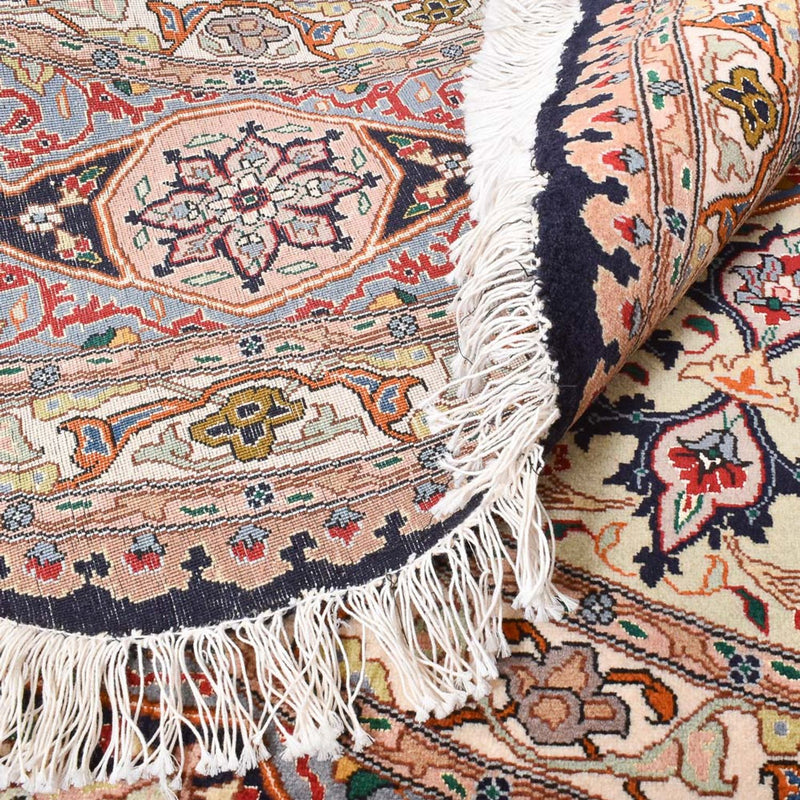 Perserteppich - Täbriz - Royal rund  - 250 x 250 cm - hellrot
