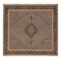 Tappeto Persero - Tabriz - Reale quadrato  - 202 x 200 cm - marrone