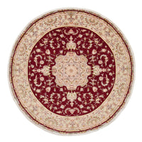 Tapis persan - Tabriz - Royal ronde  - 245 x 245 cm - rouge
