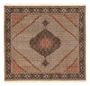 Tapis de Tabriz - 40 rangs Tapis 195x203cm - Tapis persan - beige foncé - Carré / Beige foncé / 195 x 203 cm Carré