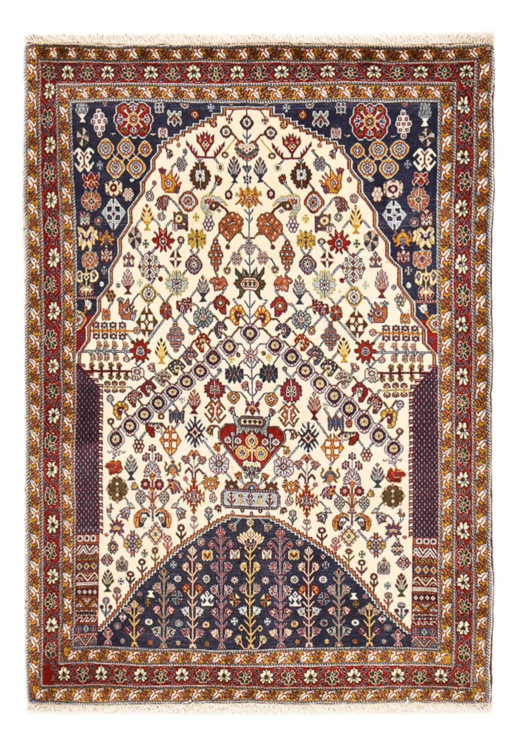 Gabbeh Teppich - Kaschkuli Perser - 148 x 105 cm - mehrfarbig