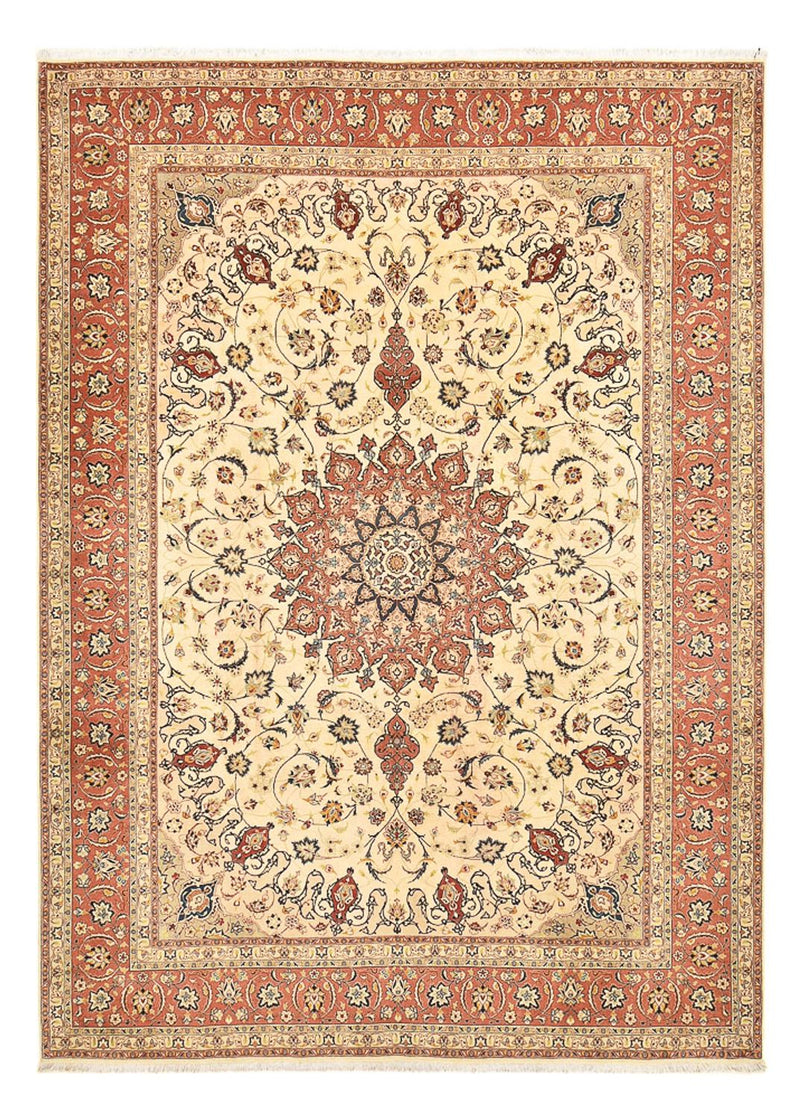 Perserteppich - Täbriz - Royal - 358 x 250 cm - hellbeige