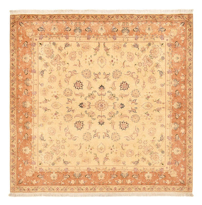 Perserteppich - Täbriz - Royal quadratisch  - 207 x 202 cm - hellbeige