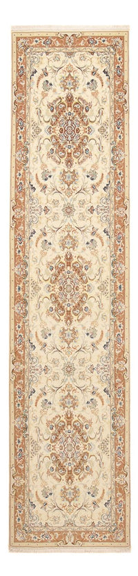 Tappeto corsia Tappeto Persero - Tabriz - Reale - 372 x 87 cm - beige