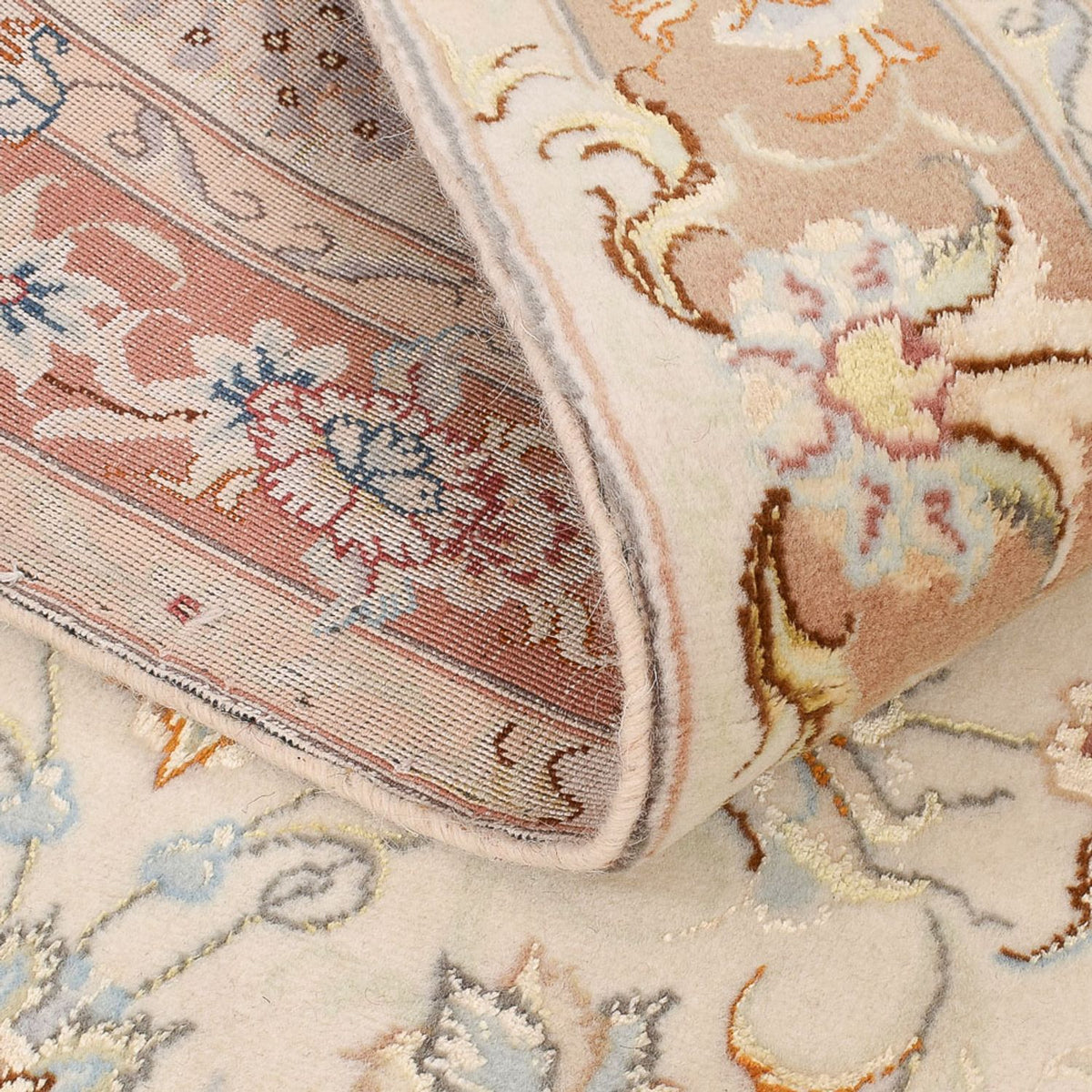 Läufer Perser - Täbriz - Royal - 372 x 87 cm - beige