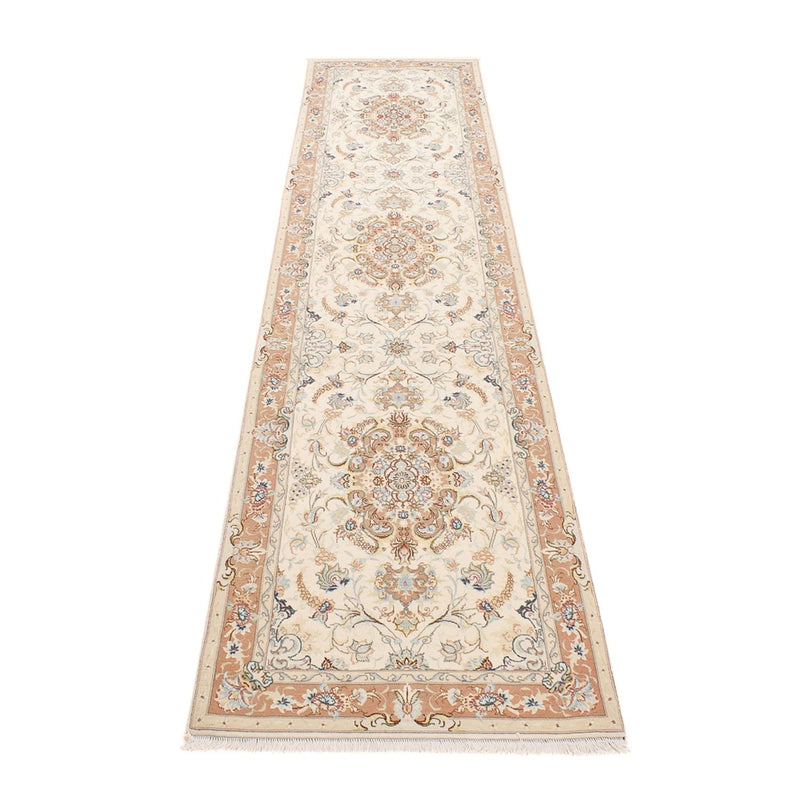 Läufer Perser - Täbriz - Royal - 372 x 87 cm - beige