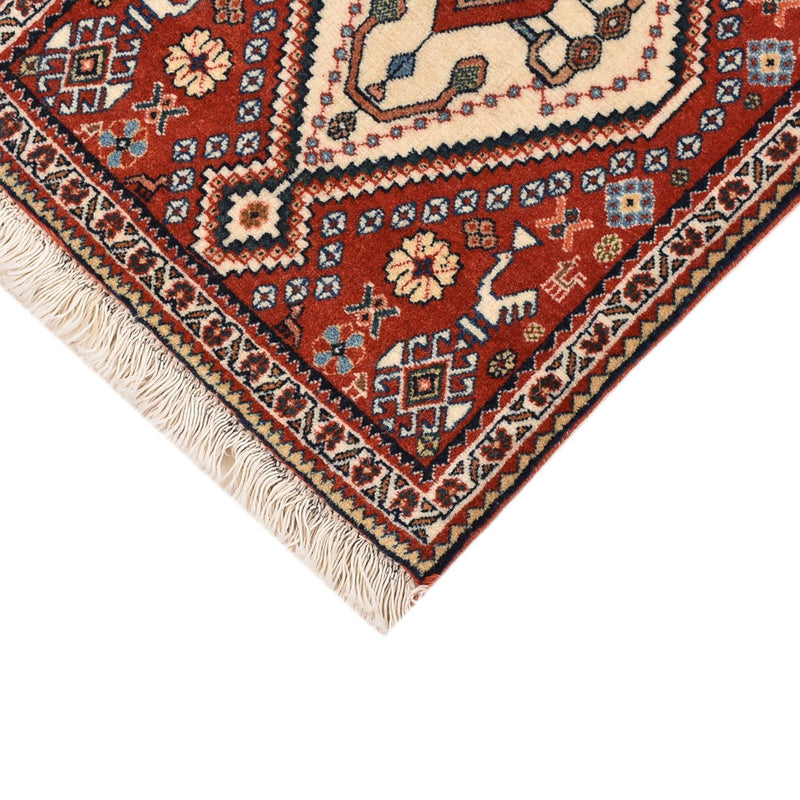 Gabbeh Teppich - Kaschkuli Perser - 60 x 35 cm - rot