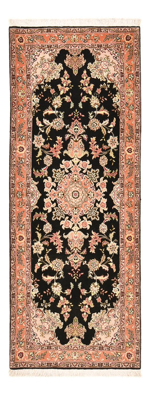 Läufer Perser - Täbriz - Premium - 210 x 80 cm - dunkelblau
