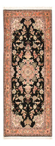 Läufer Perser - Täbriz - Premium - 210 x 80 cm - dunkelblau