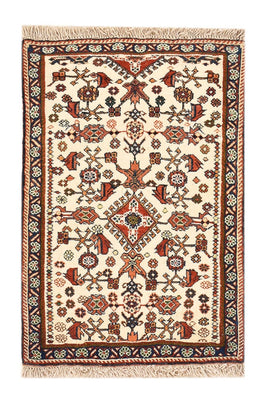Gabbeh Teppich - Kaschkuli Perser - 60 x 40 cm - beige