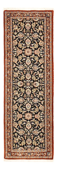 Tapis de couloir Tapis persan - Ghom - Royal - 155 x 55 cm - bleu foncé