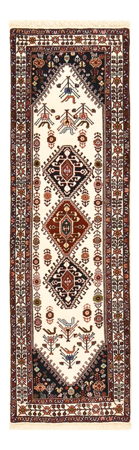Läufer Gabbeh - Kaschkuli Perser - 200 x 63 cm - mehrfarbig