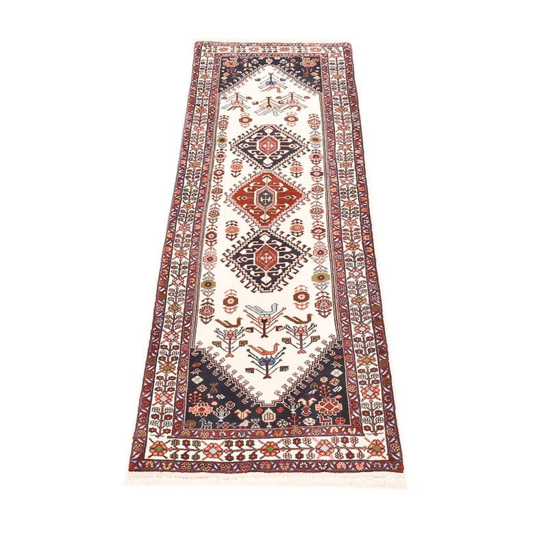 Läufer Gabbeh - Kaschkuli Perser - 200 x 63 cm - mehrfarbig