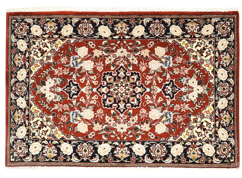 Perserteppich - Ghom - 104 x 68 cm - rot