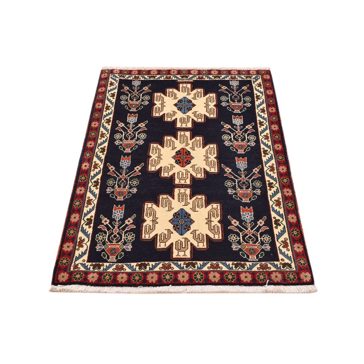 Gabbeh Teppich - Kaschkuli Perser - 131 x 83 cm - mehrfarbig