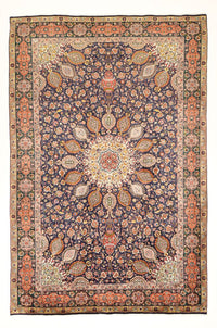 Tapis persan - Tabriz - Royal - 300 x 196 cm - rouille