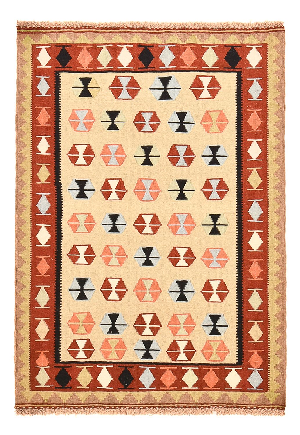 Kelim Teppich - Oriental - 152 x 107 cm - mehrfarbig