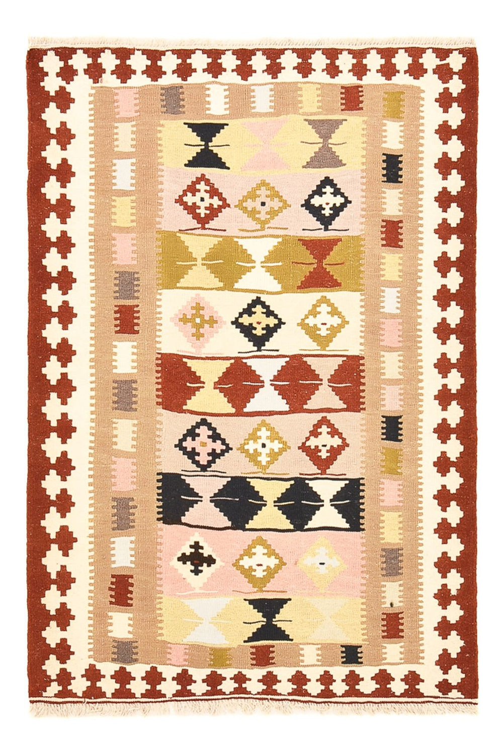 Kelim Teppich - Oriental - 150 x 102 cm - mehrfarbig