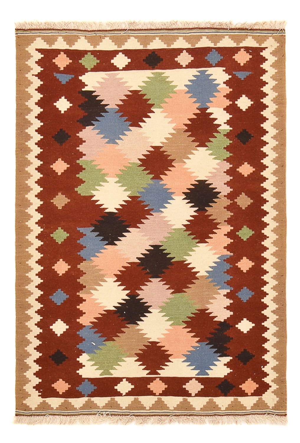 Kelim Teppich - Oriental - 150 x 102 cm - mehrfarbig
